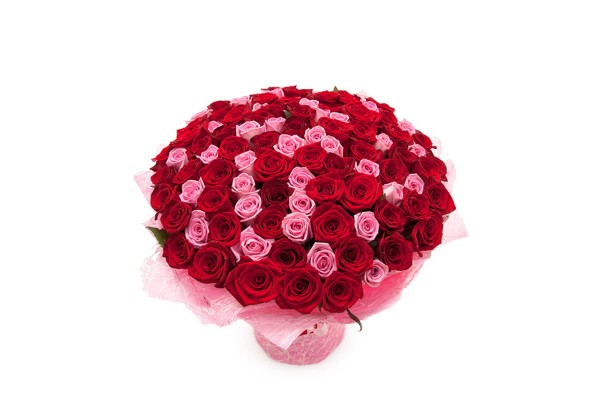 Букет из разноцветных роз